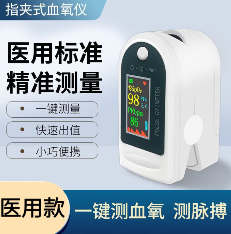 Medical home finger kit for medical cystology monitoring of blood oxygen saturation.