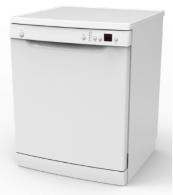 Bộ rửa chén bạc tự động gồm 14 bộ có một bộ ba phần trên khay màu xanh sẽ bán được nhiều hơn châu Âu và Mỹ.