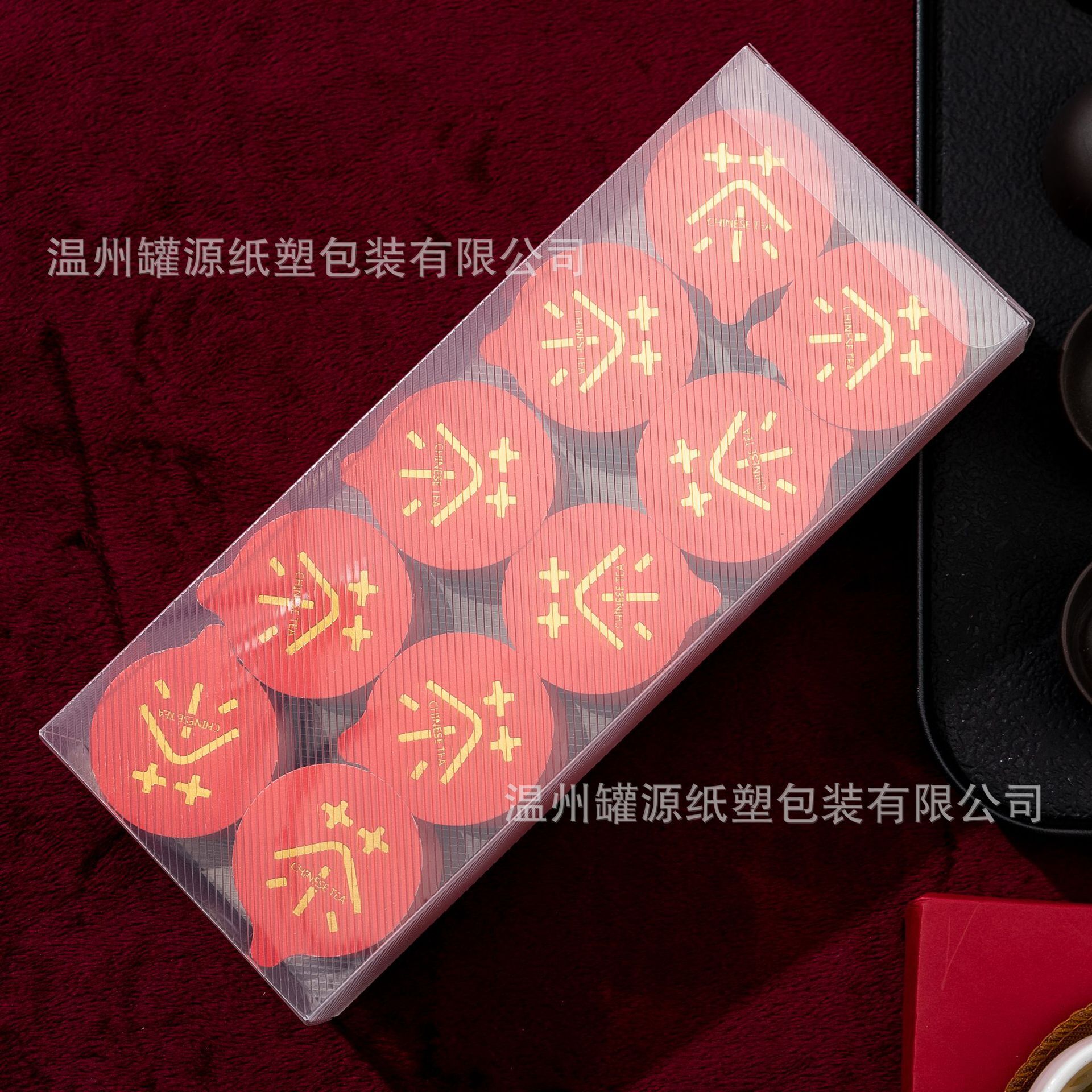 Transparent tea pc box to make tea packs, small empty tea cans, custom tea wrap box