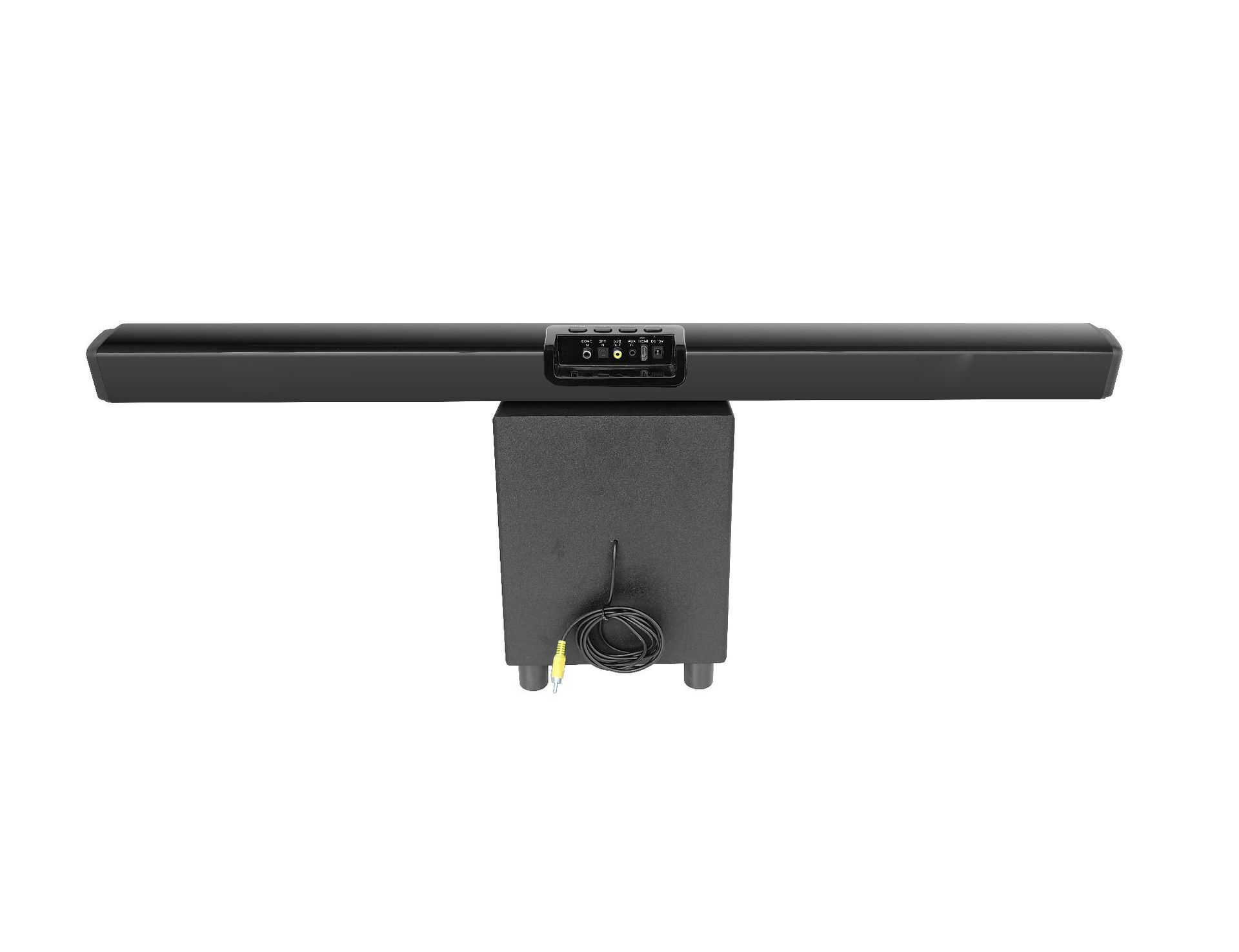 The manufacturer sells bluetooth soundbars with bass cannons to support wireless microphone custom wholesale.