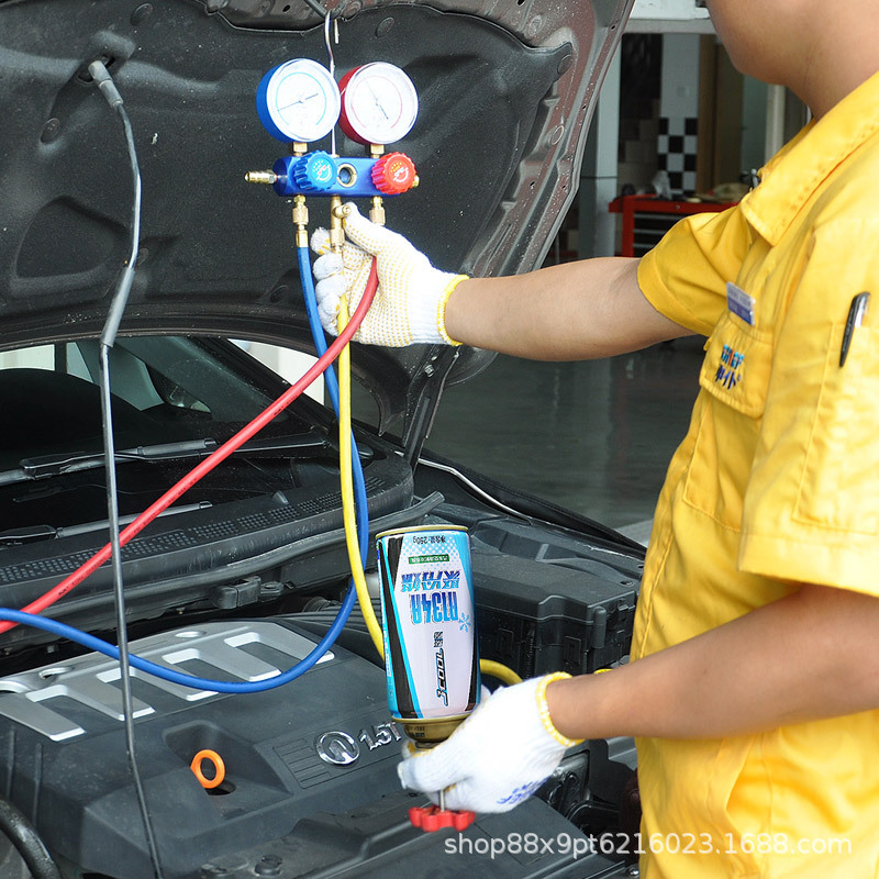 R134a ยานพาหนะที่สร้างโดย Freon ยานพาหนะที่มีเครื่องทําความเย็นสําหรับการป้องกันสิ่งแวดล้อม