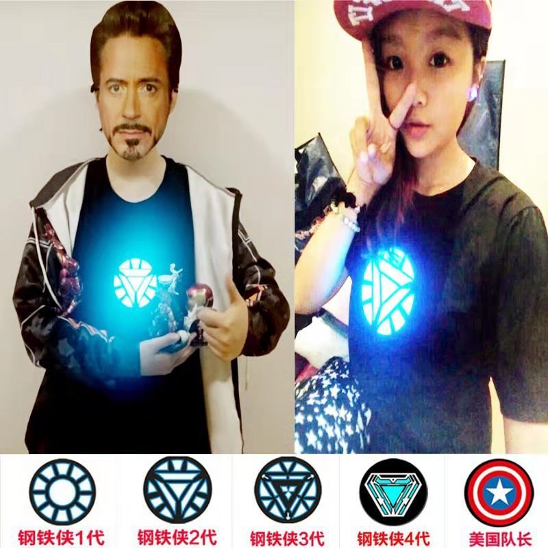 Iron Man's short-sleeved T-shirts and t-shirts for children of the Avengers.