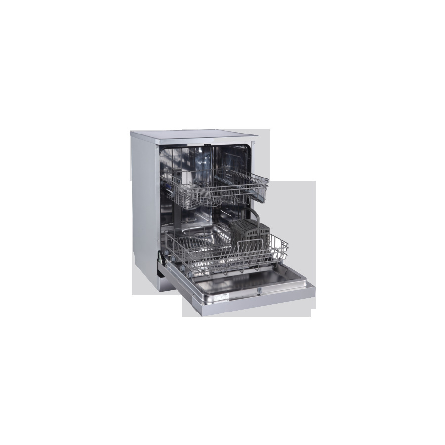 Bộ rửa chén bạc tự động gồm 14 bộ có một bộ ba phần trên khay màu xanh sẽ bán được nhiều hơn châu Âu và Mỹ.