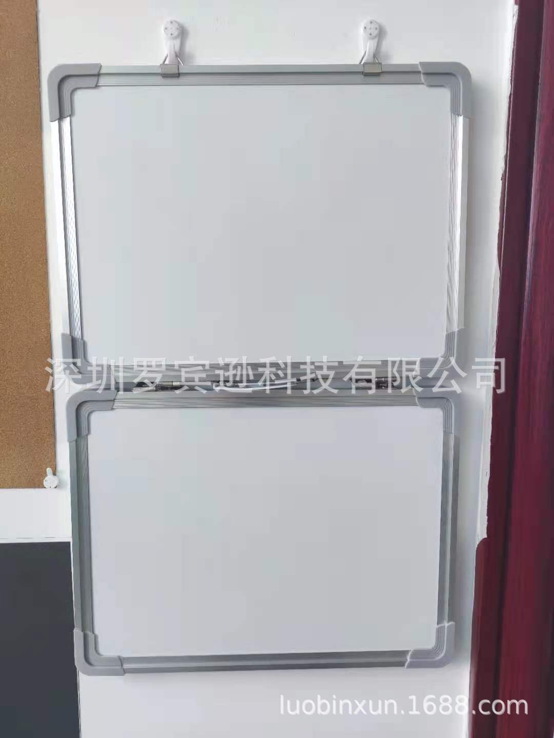 Amazon double-layer hand-carrying of office drawings A whiteboard, double-sided children's desktop mini-whiteboards.