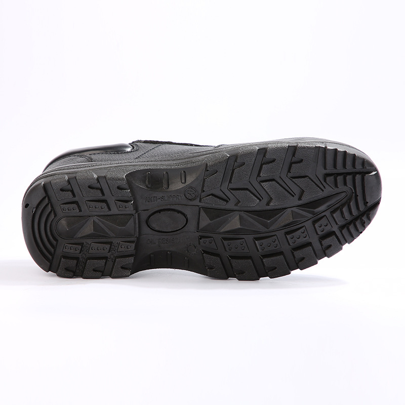 Cow-skin-resilhouette male cross-border steel lock-up safety shoes protected against piercing water safety shoes