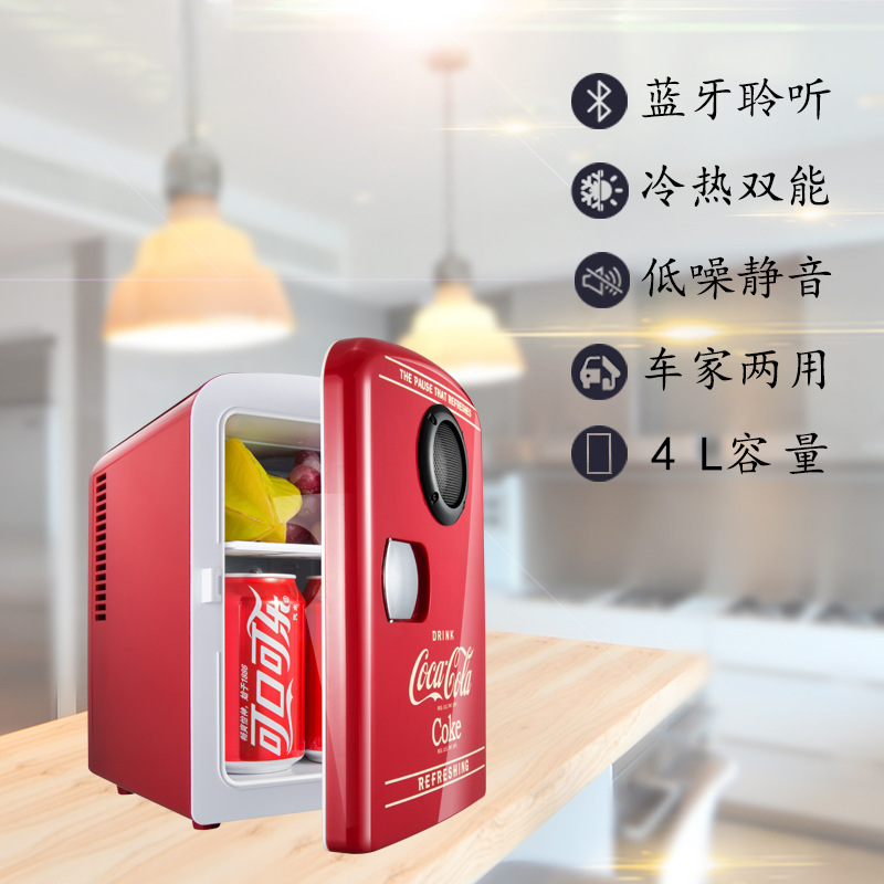 Xe Bluetooth Coca-Cola mang theo hộp đựng đồ trang điểm tại nhà làm quà tặng cho sinh viên ở ký túc xá tủ lạnh