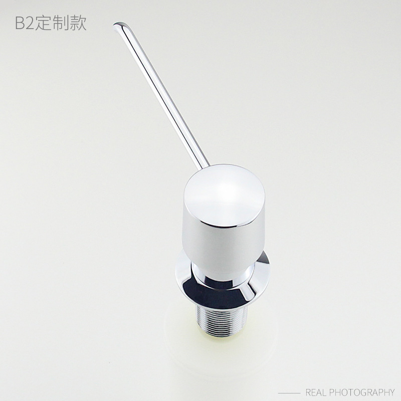 現代簡約輕奢廚衛皁液器 加厚銅製不鏽鋼泵頭 工程定製B2款臺下款