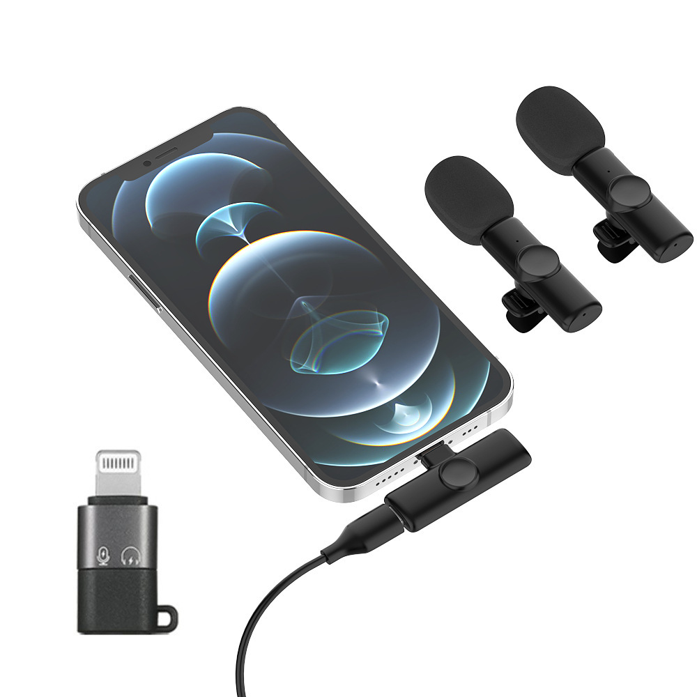 K11 Wireless-collar-style mic customized short-phone live audio recording, noise mic