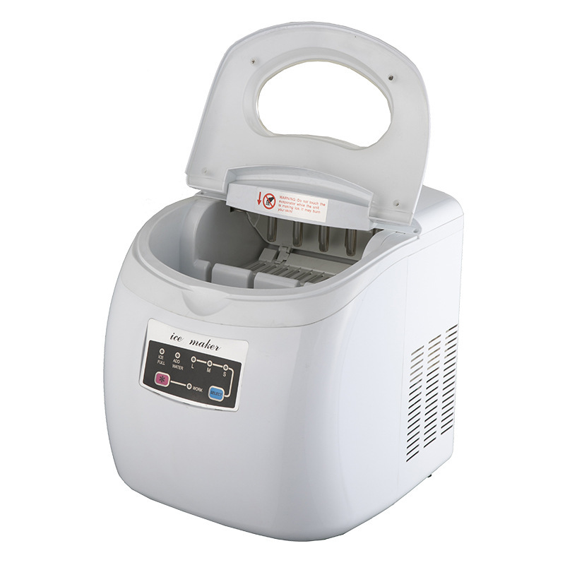 Supply of 12-kg wholesale, home-based ice-making machine, small ice-making machine in the milk and tea kitchen of the dorm office.
