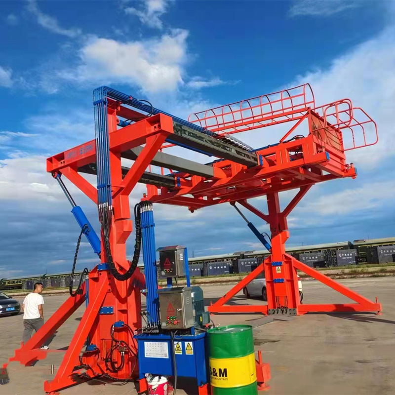 廠家定製安裝全液壓集裝箱翻轉機 港口碼頭倉儲裝卸用液壓翻轉機