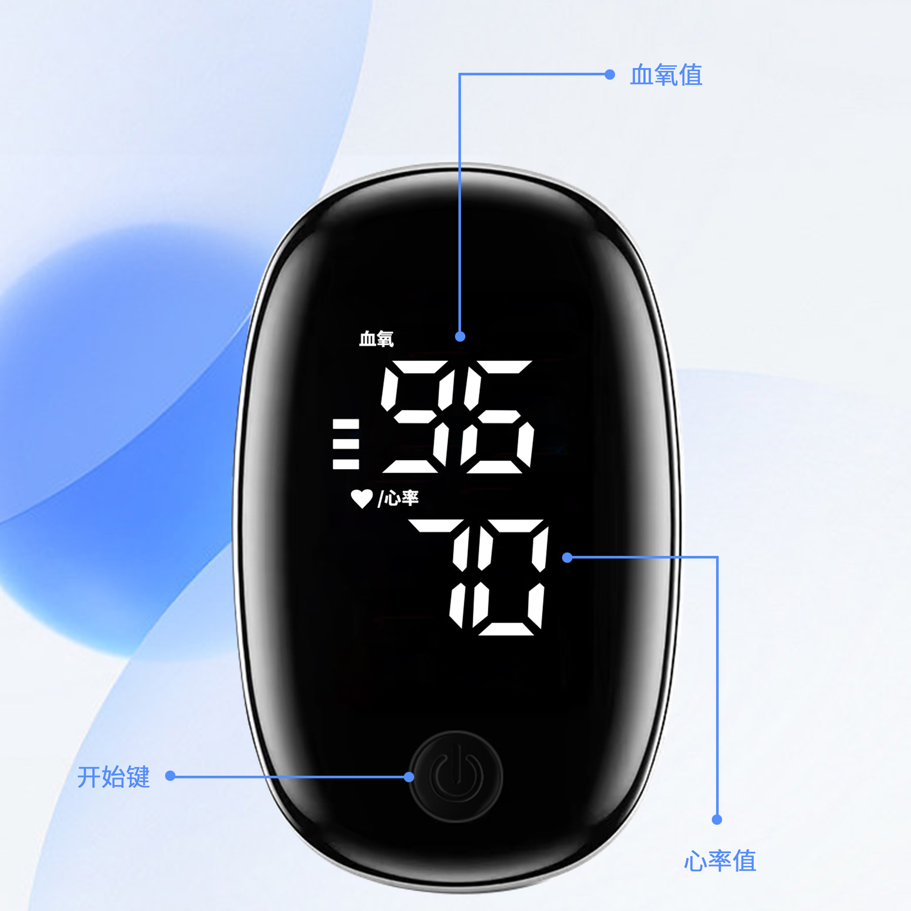 Medical blood osteoporometer KE-6007 Saturation medically monitored pulses with fingertips