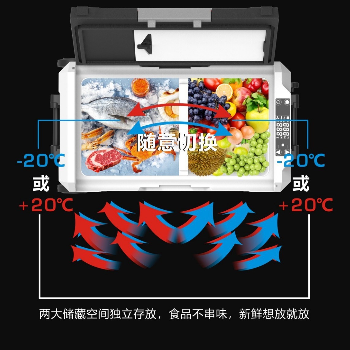 Máy nén khí di động 35/45/55 L cho xe cắm trại ngoài trời, tủ lạnh gia đình, Amazon