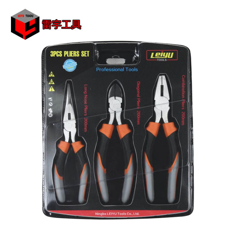 The factory's wire-cracker pliers are pliered with a round-tongue black-red-sniffed plier.