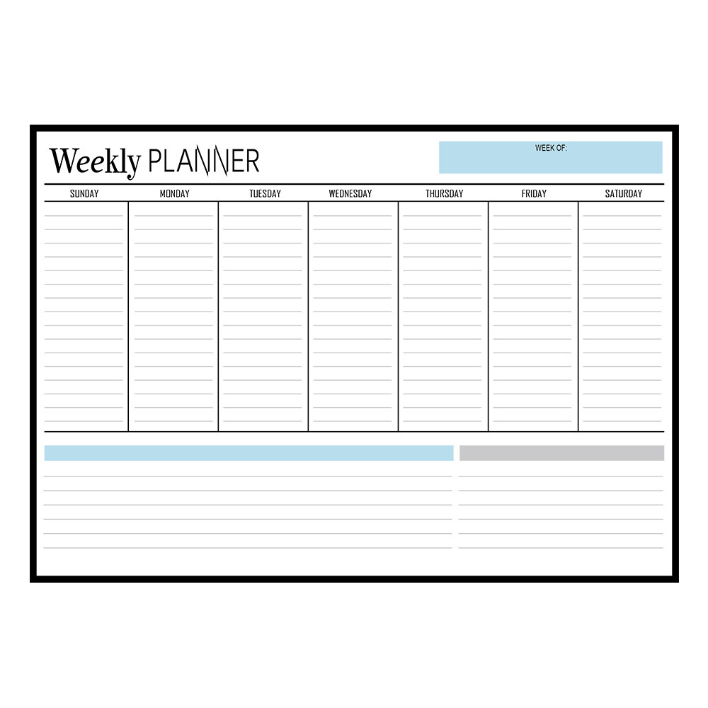 Magnetic whiteboard cross-border custom day and week schedule PET can wipe the message board magnetometer.