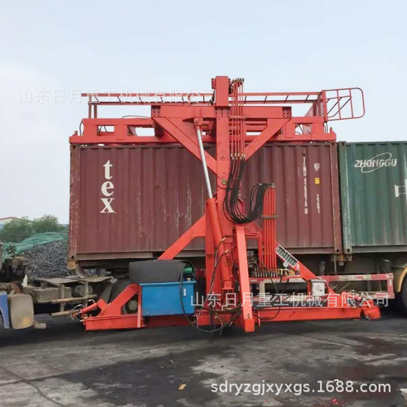 廠家定製安裝全液壓集裝箱翻轉機 港口碼頭倉儲裝卸用液壓翻轉機