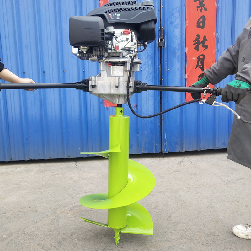 A large-power hand-drilling pit-drilling machine.