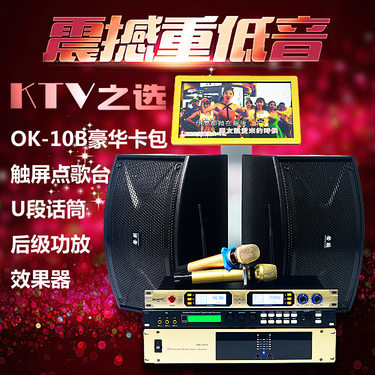 Bộ KTV 10 inch, phòng họp với máy gia tốc đầy những diễn giả karaoke chuyên nghiệp.