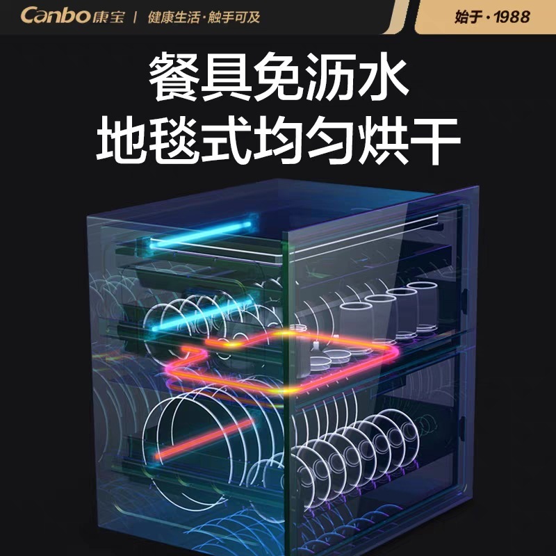 콘보 XDZ110-EN520 살균된 cabinetrs는 열의 3개의 층을 위한 묻힌 부엌 찬장을 이용합니다.