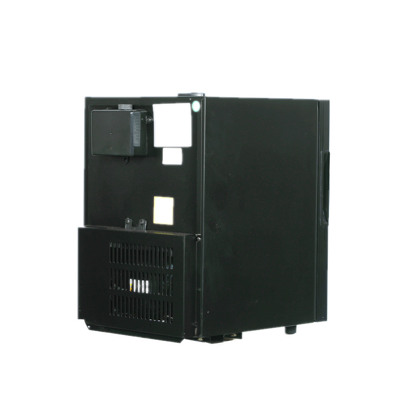 Cái tủ lạnh nhỏ 21L trưng bày cửa kính, tủ đồ ăn khóa kép nhỏ.