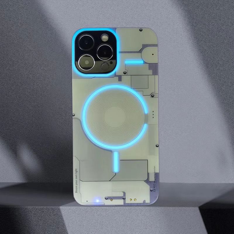 Electrophoto male luminous luminous luminous luminous plaster for iPhone series night luminous cell phone hulls