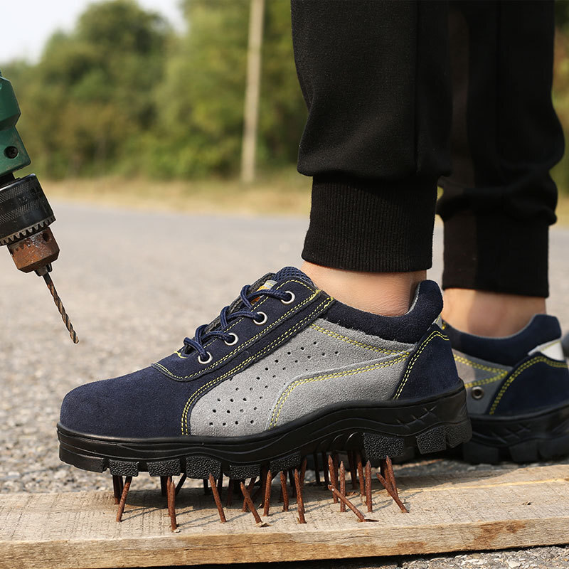 Cross-border batches of labour shoes protected against stabbing through welders' steel packs for four seasons