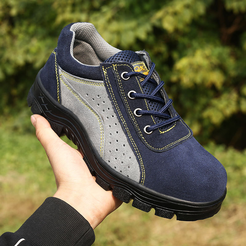 Cross-border batches of labour shoes protected against stabbing through welders' steel packs for four seasons