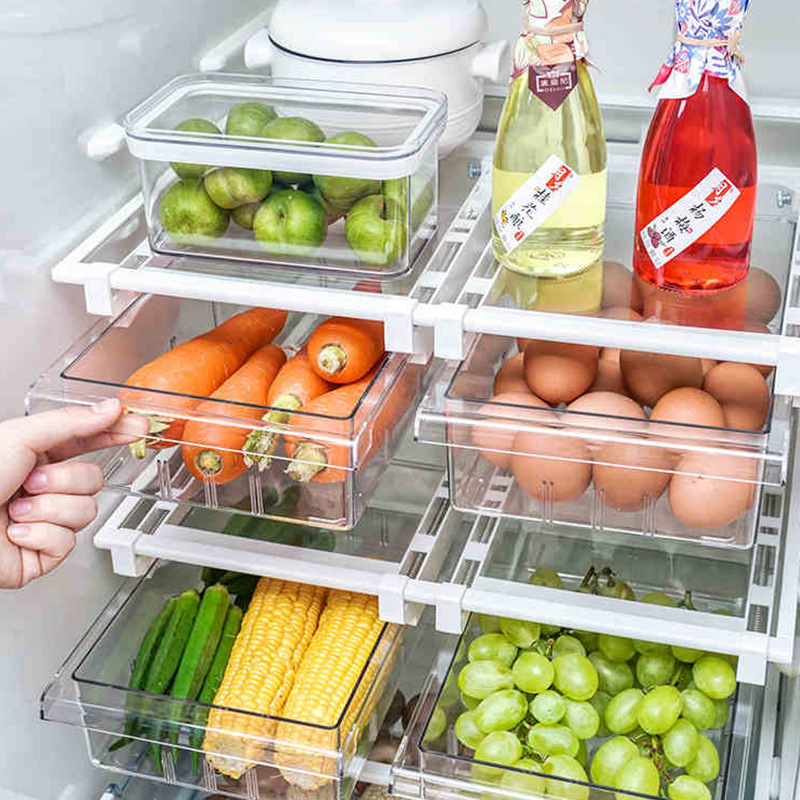 Trong tủ lạnh, trong bếp, trong ngăn kéo, trong trái cây và rau cải, trong một tủ lạnh tán xạ riêng biệt.