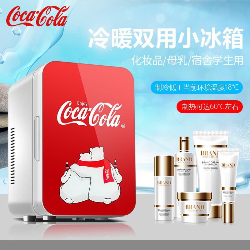 Nhà của Coca-Cola trong tủ lạnh, với gấu bắc cực cổ điển trong cả hai trường hợp.