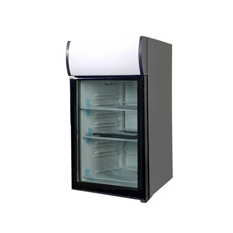Tủ lạnh được ướp lạnh có thể là một tủ trưng bày đồ uống mini cho văn phòng chung cư in lụa.