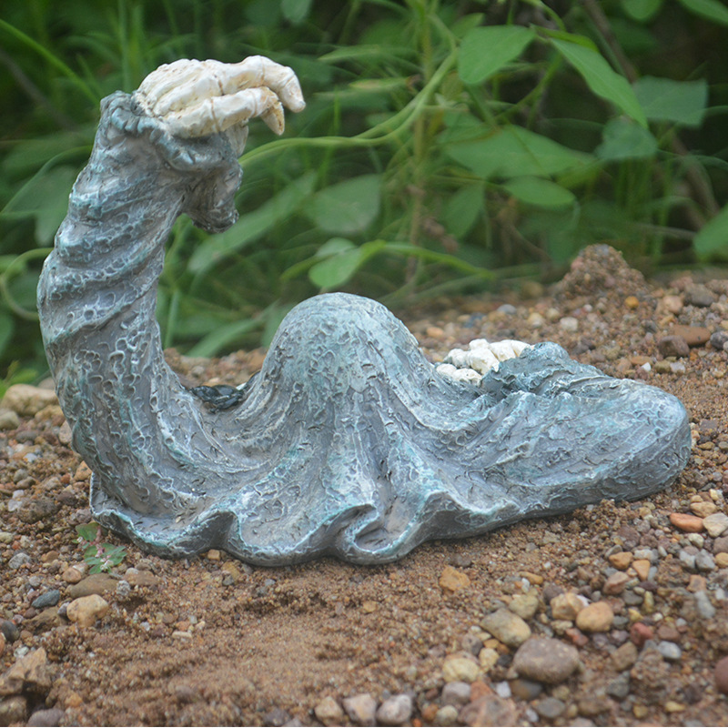 新款花園庭院裝飾雕塑擺件死神爬出 蜘蛛擺件 風格潮流樹脂工藝品
