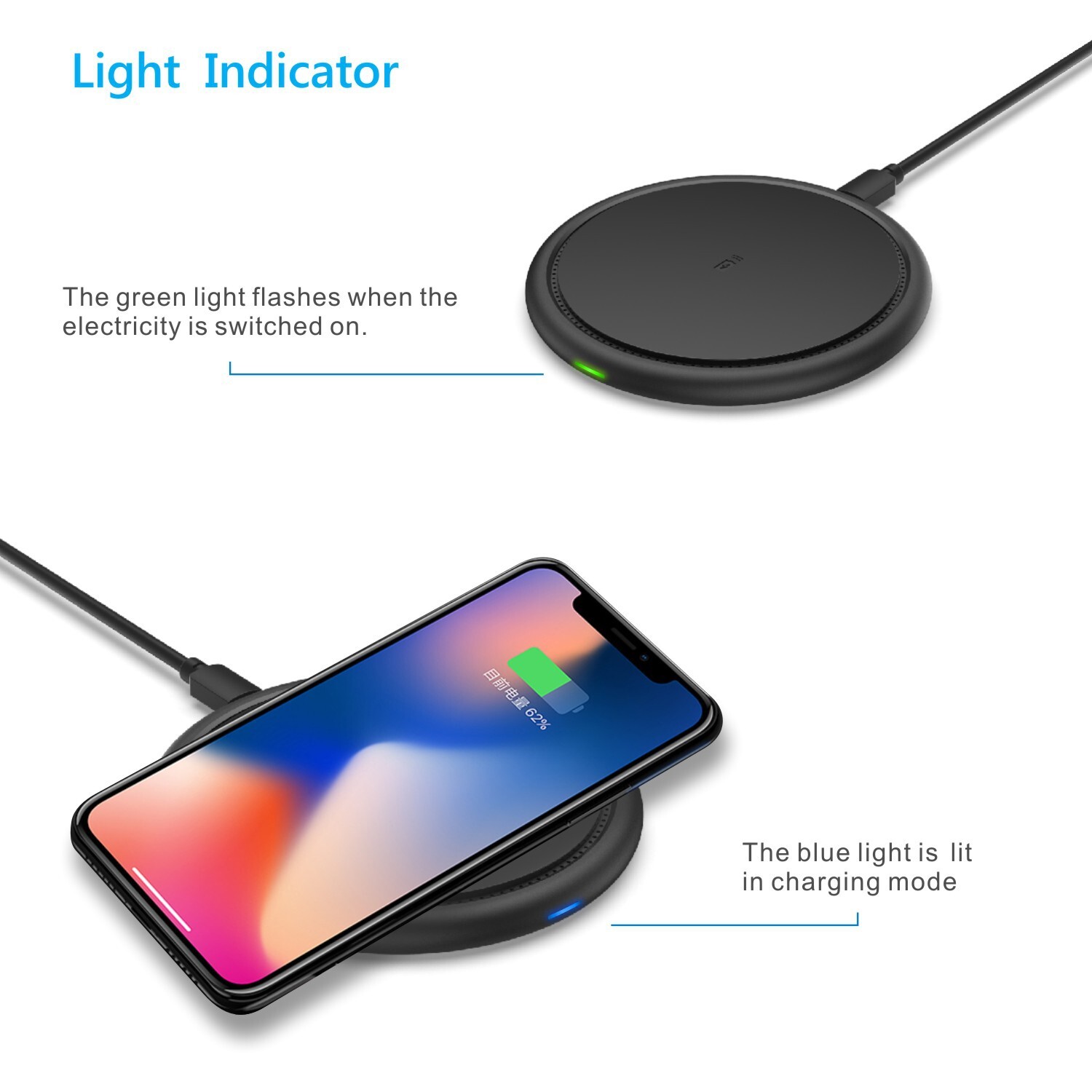 Cross-border explosion 10w Wireless Power Plant private model Qi Wireless charger applies to wireless charger phones.