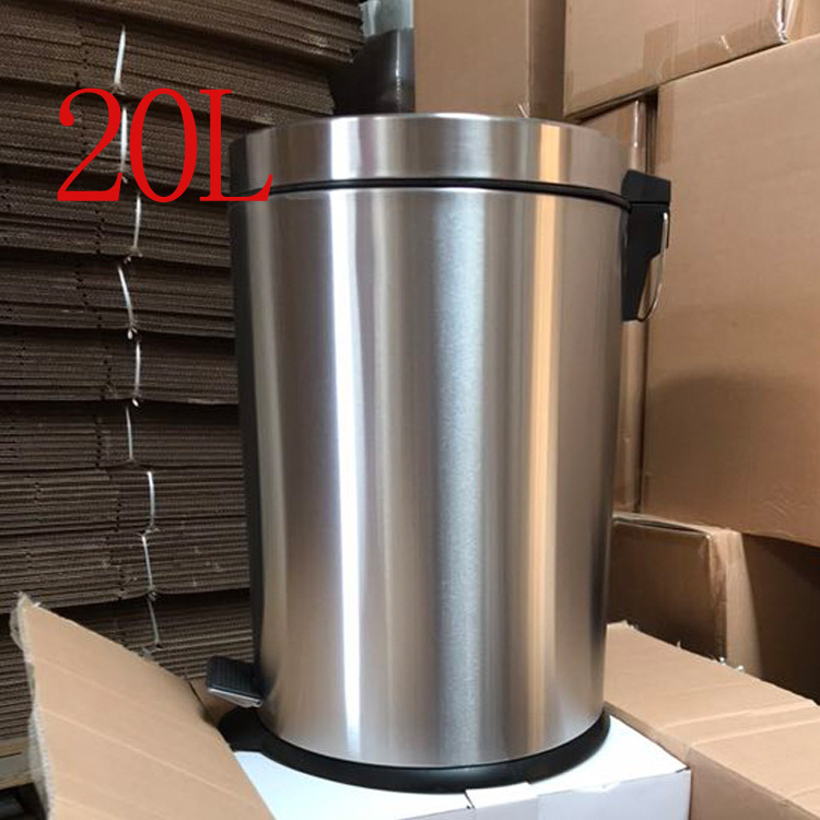 20 lít chất thải cao cấp ngoài trời thùng rác của Logo hàng ngày những thứ không rỉ thép thùng rác 20L