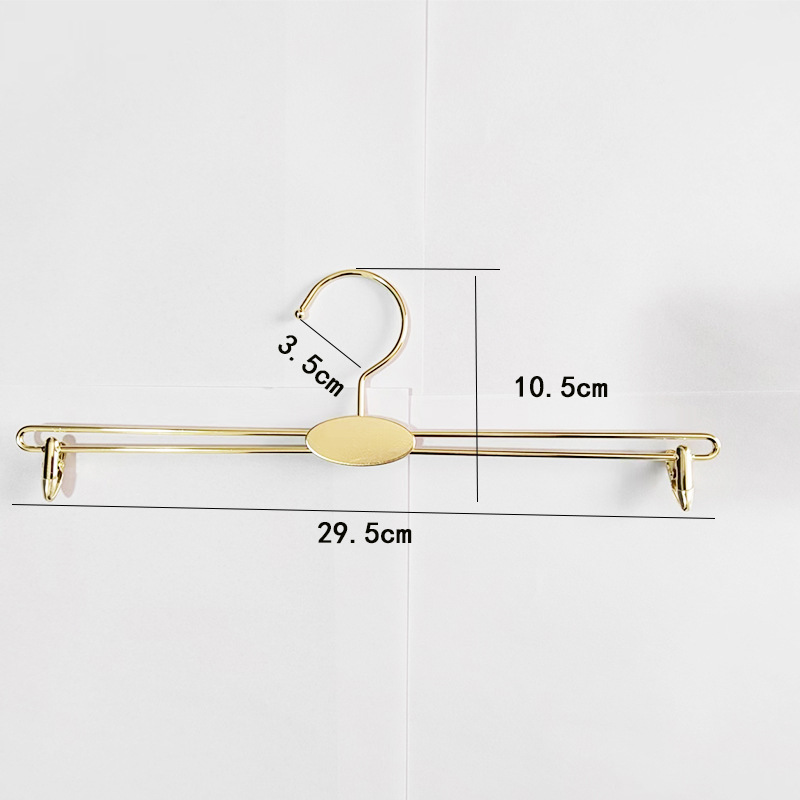 金属男士内裤架内衣底裤衣架玫瑰金铁艺衣架夹子裤头内裤衣挂衣撑