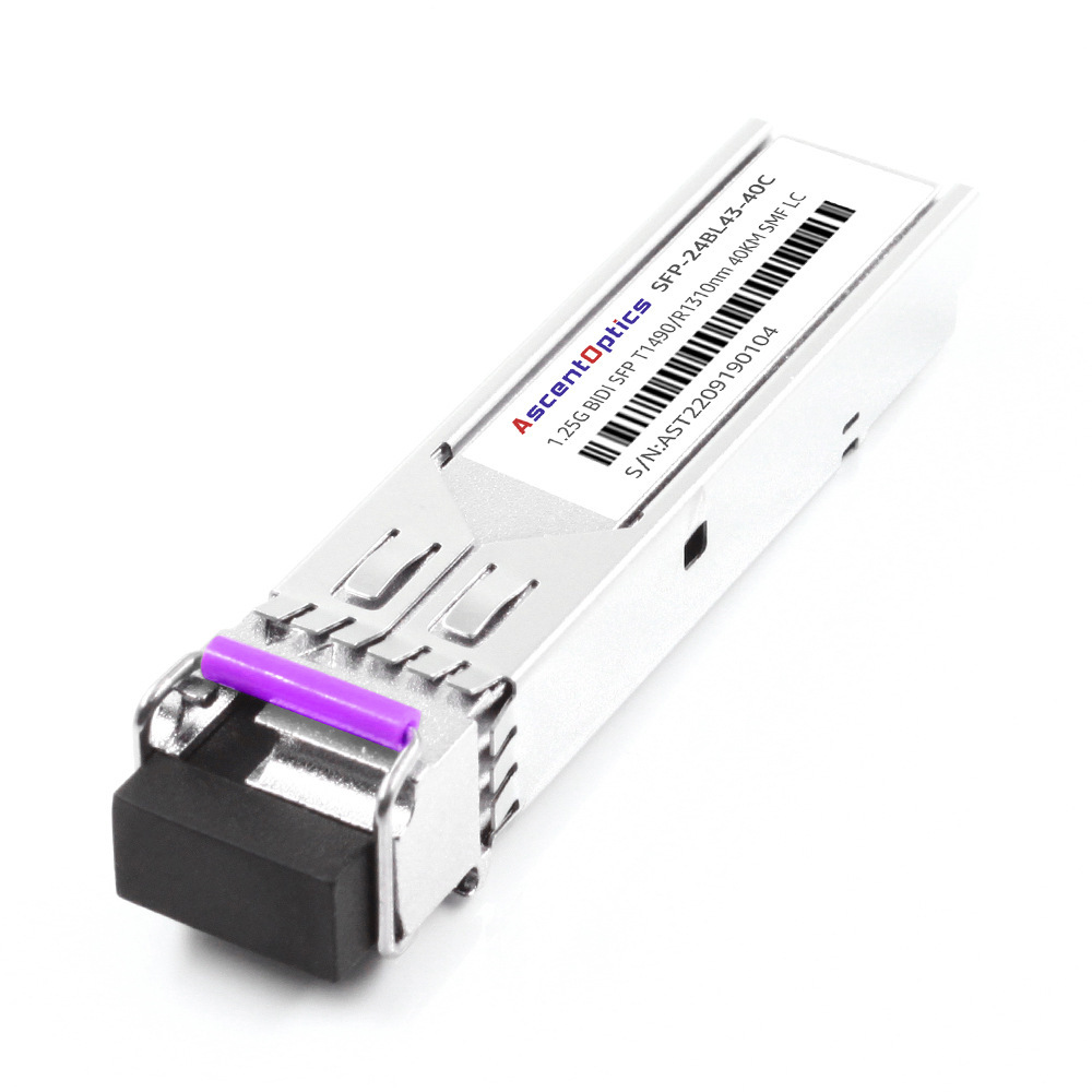 1.25G SFP BIDI Bi-directional Light Module Tx1490nm/Rx1310nm 40KM Single Work LC