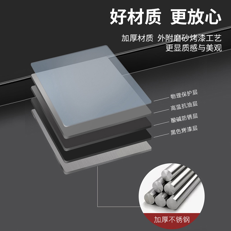 304 ngăn tủ thép không rỉ cho nhà bếp đầy đủ chức năng với giá treo bảng.