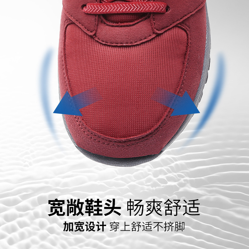 厂家直销春秋季老人鞋男软底健步鞋男保暖防滑中老年鞋代发A2093