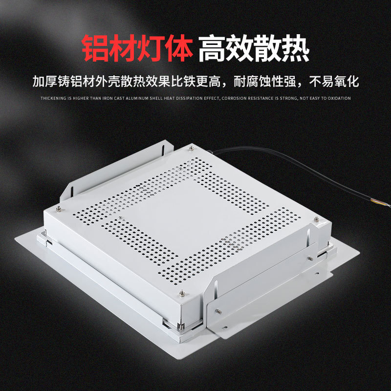 LED implosion-resistant emergency lights for the LED station, embedded in an impenetrable roof-sucking roof.