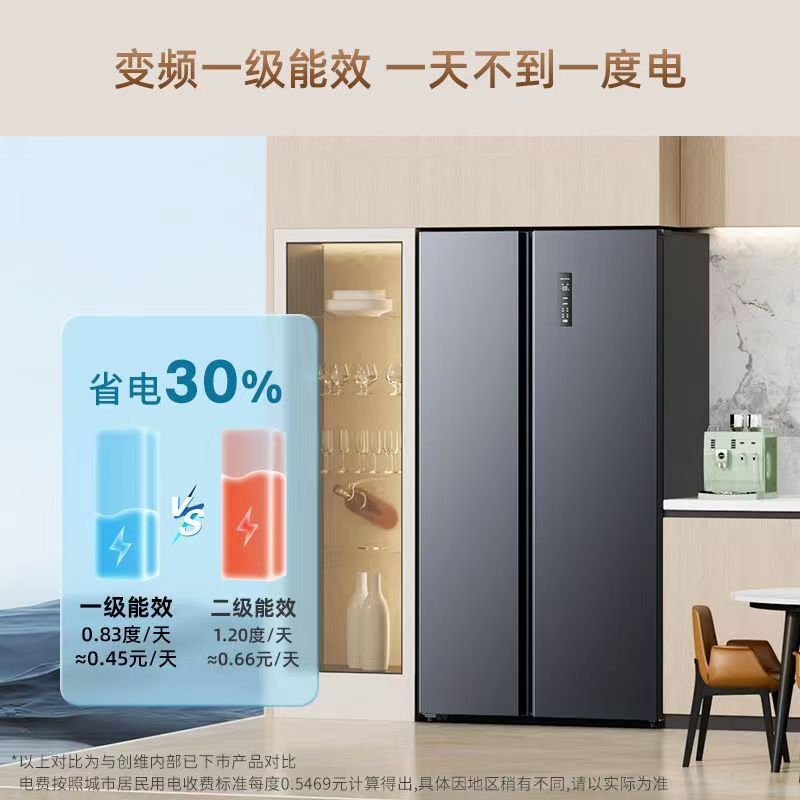 Món quà tủ lạnh không đóng băng cho hai cửa tủ lạnh tiết kiệm năng lượng 556L biến thể.