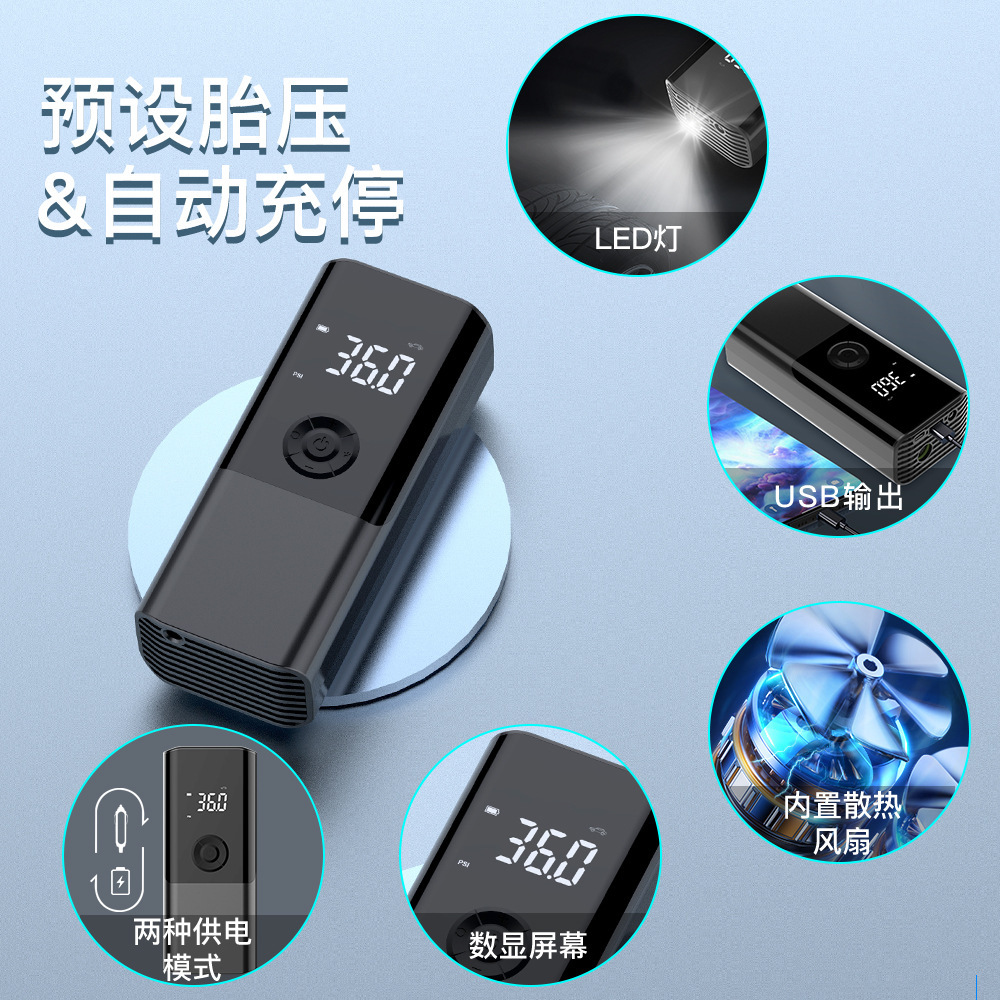Máy bơm khí lưu động, xe tự động chạy được lốp xe, xe chứa xăng, nạp điện xe tăng gấp đôi.