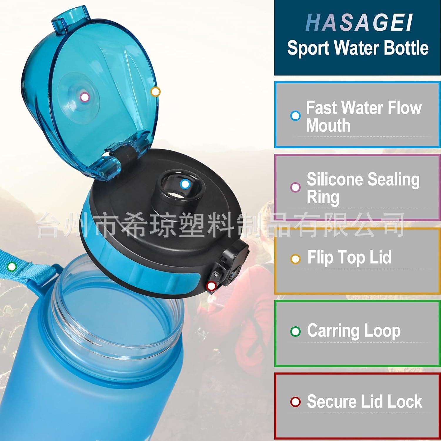 Nguồn cung cấp cho Amazon nổ kính Tritan, đạn cát nhảy vào cốc không gian, ấm nước thể thao.