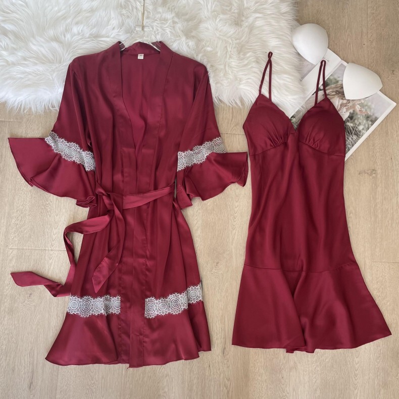 2022 cô gái mặc đồ ngủ sexy, 2 đôi quần da mặc áo ngực, Amazon.
