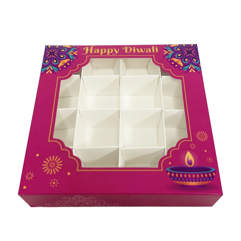 Tuỳ biến hộp 16 ổ bánh quy kẹo và hộp bánh sô cô la.