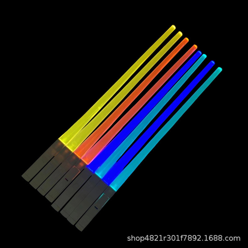 明星演唱会LED应援棒七彩筷子可拆洗式闪光 荧光棒亚马逊热卖