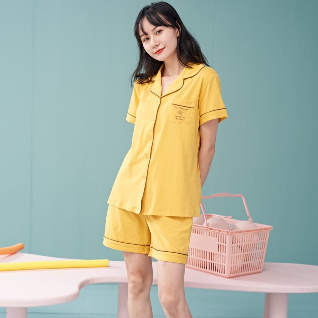 Cô Gemma Summer quần shorts, một bộ đồ ngủ ngắn, hơi thở, 2282.