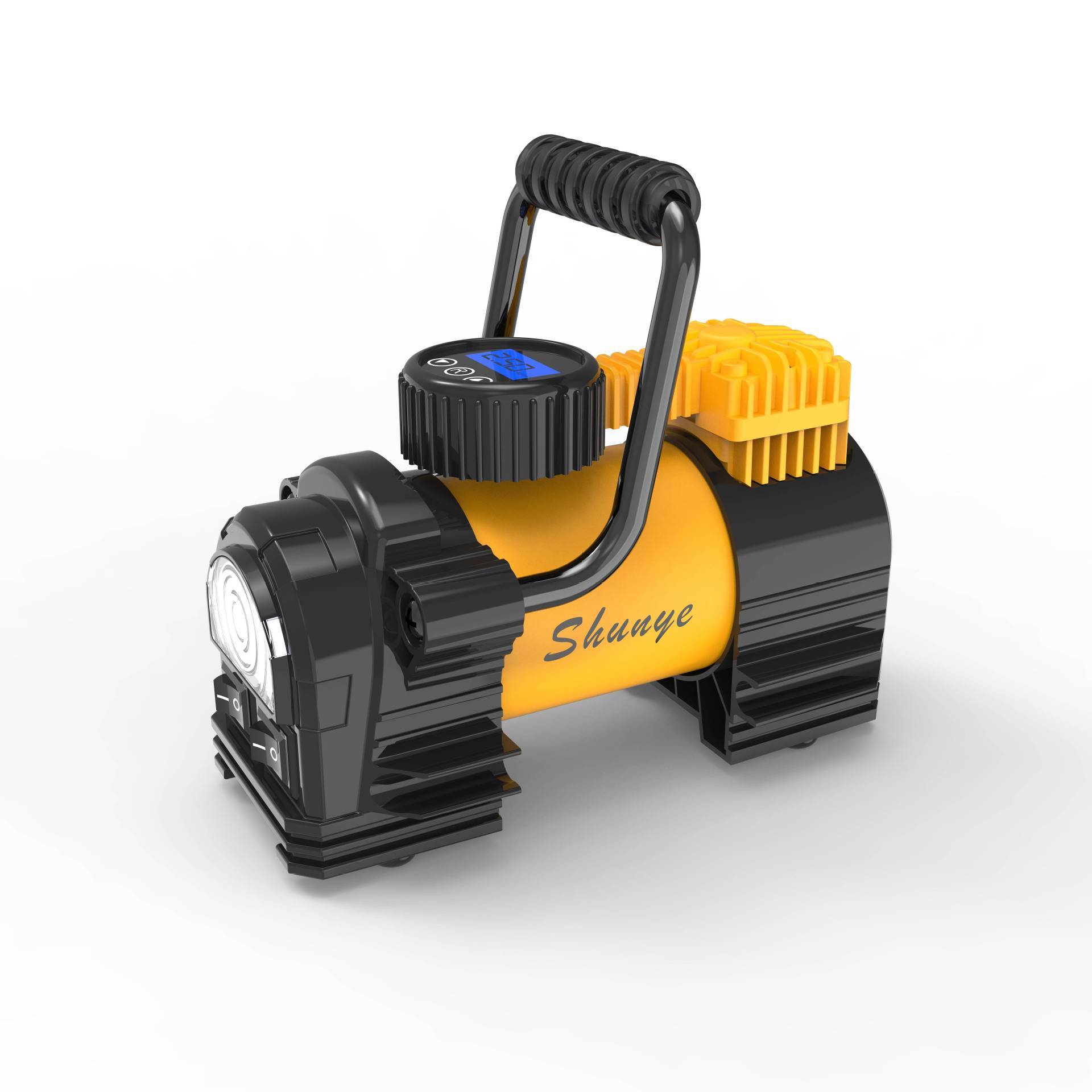 Máy bơm lốp tự sạc được để nạp đạn 12V trong một chiếc xe số