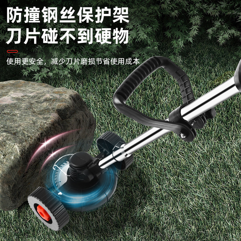 Weed mower electric portable home-based, small-scale weed mower, hand-activated, high-power-charged lithium for grass