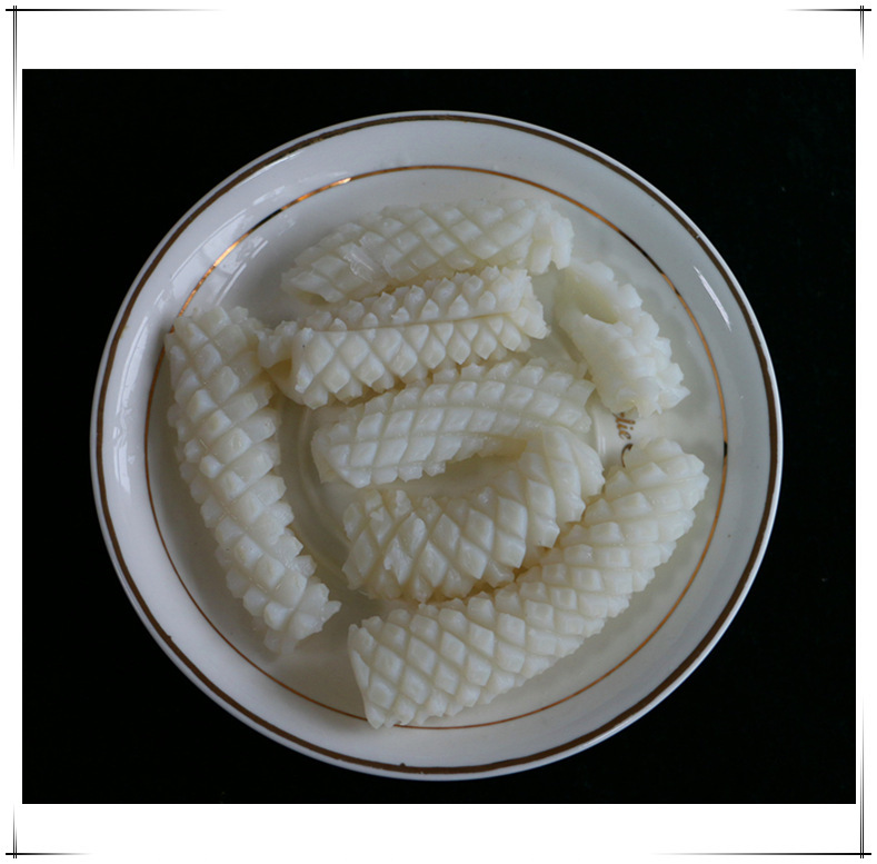 Tủ lạnh mực đông lạnh, mực hướng dương, anh đào, ốc sên.