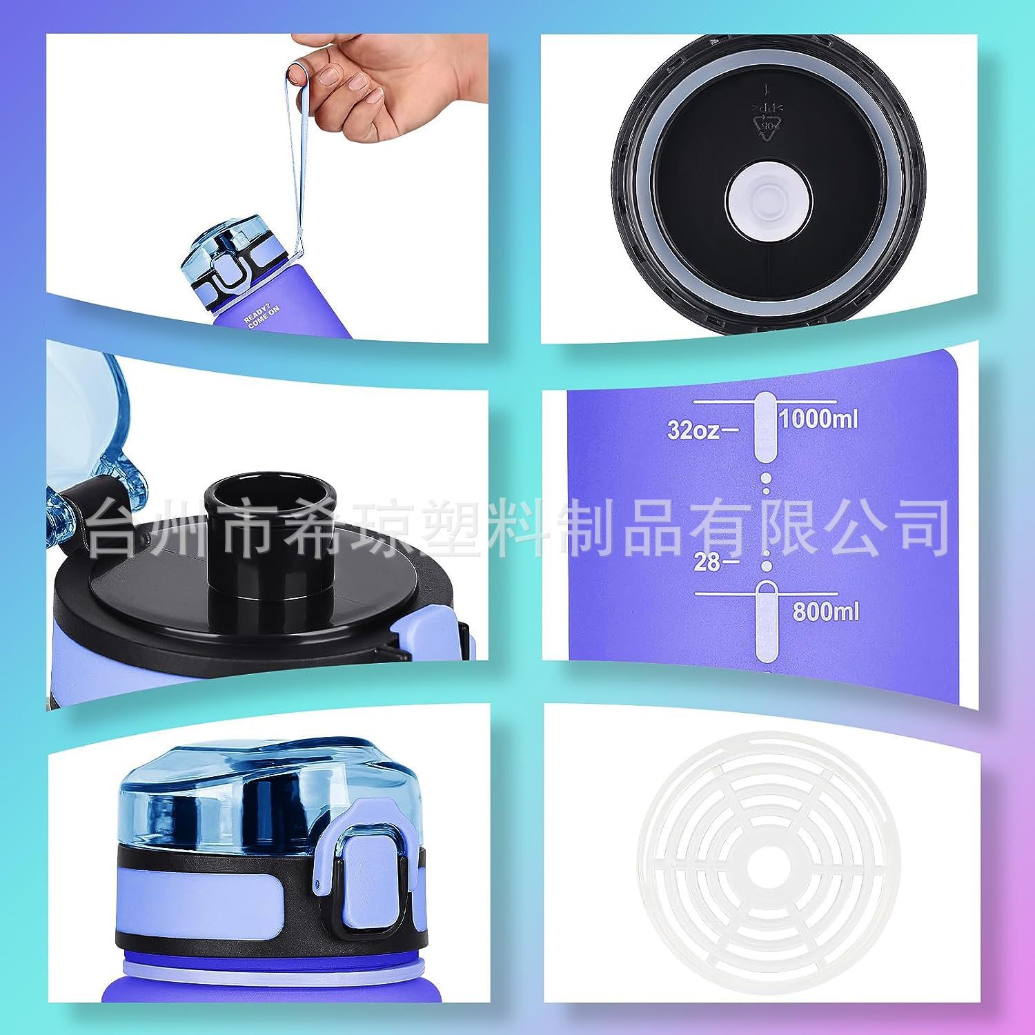 Chiếc cúp không gian màu Gradual mới của chiếc cốc ngoài trời bật lên kính nhựa dẻo Tritan.