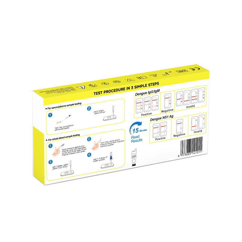 跨境英文版DVOT登革熱抗原抗體檢測試劑盒Dengue Ns1Ag&lgG/lgM