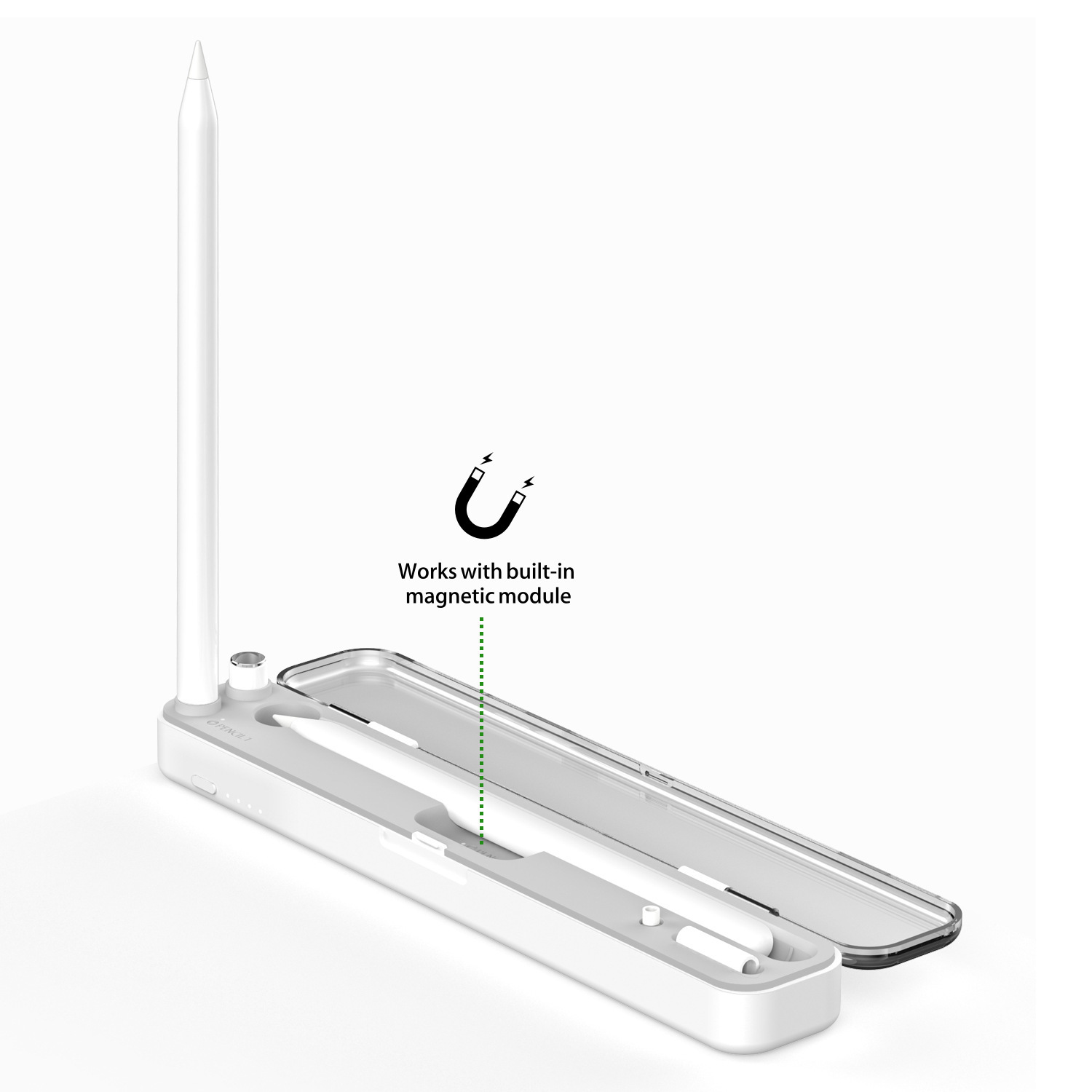 P2 Two-to-one wireless charger applies Apple Pencil 1/2 Two-to-one wireless charger